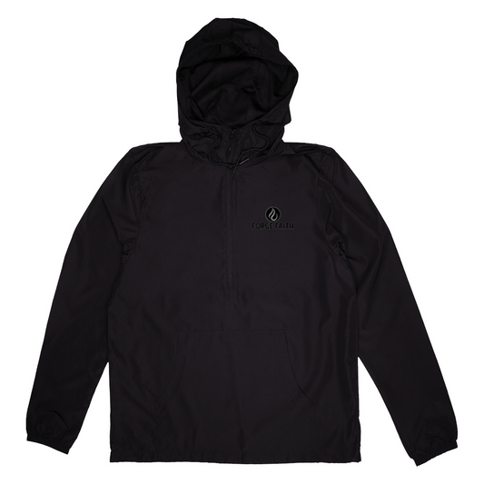 Unisex Quarter-Zip Windbreaker Poly Jacket